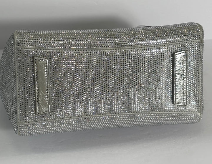 GIVENVHY CRYSTAL EMBELLISHED MINI LOCK ANTIGONA SHOULDER BAG