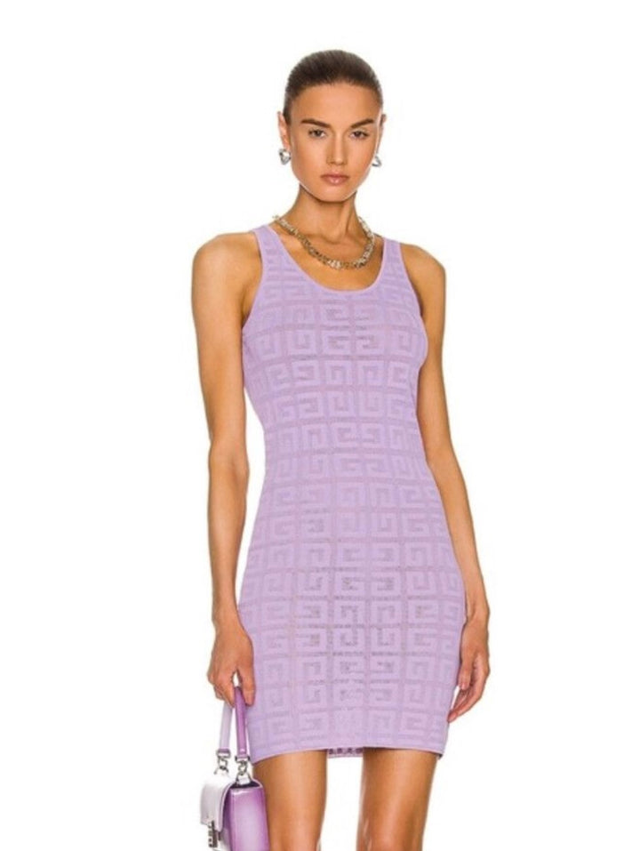 GIVENCHY 4G JACQUARD KNIT MINI DRESS