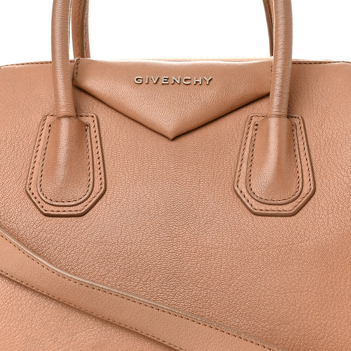 GIVENCHY GOATSKIN LEATHER MEDIUM ANTIGONA SATCHEL BAG
