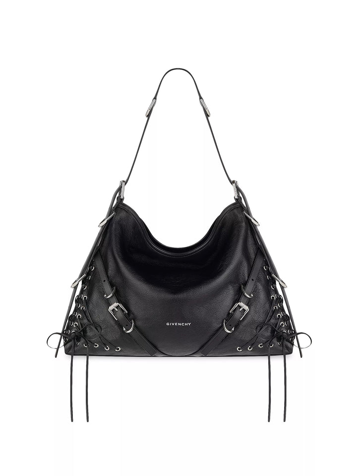 GIVENCHY MEDIUM VOYOU LEATHER SHOULDER BAG