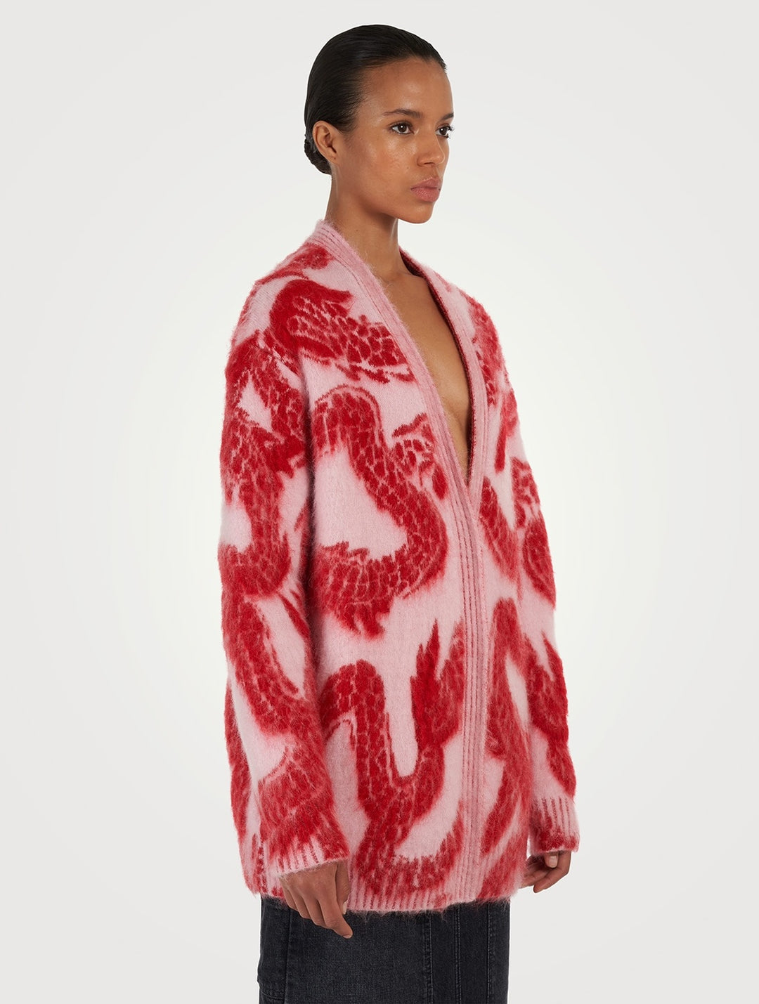 GIVENCHY MOHAIR BLEND OVERSIZED CARDIGAN
