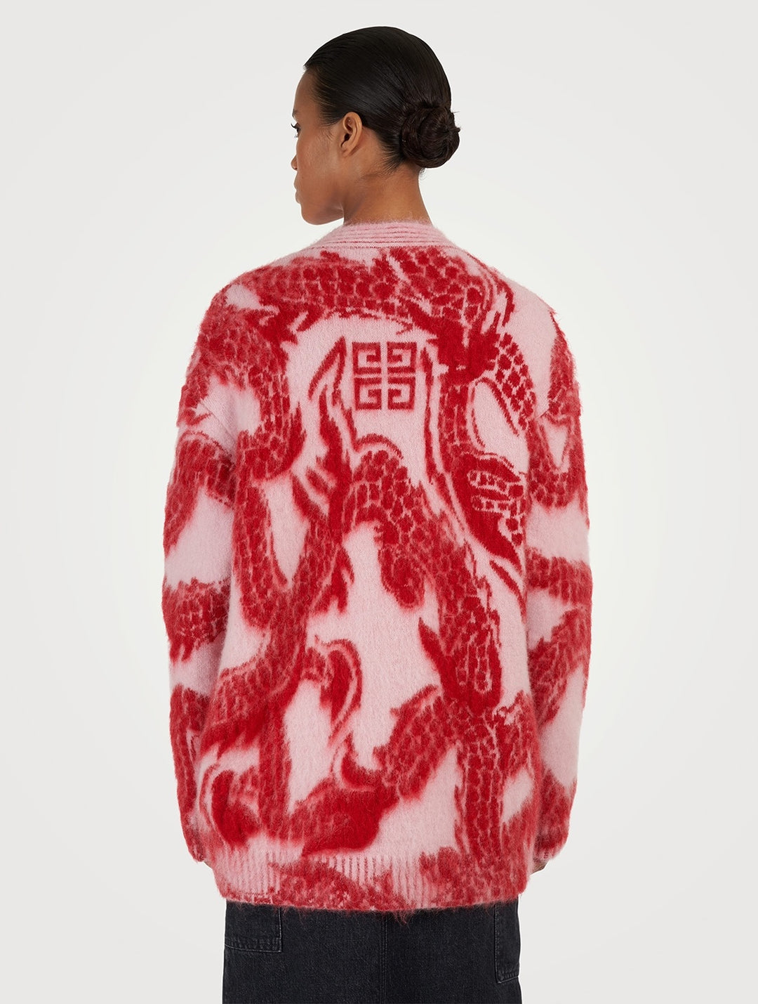 GIVENCHY MOHAIR BLEND OVERSIZED CARDIGAN
