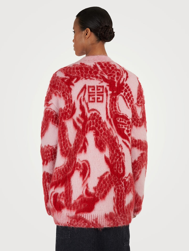 GIVENCHY MOHAIR BLEND OVERSIZED CARDIGAN