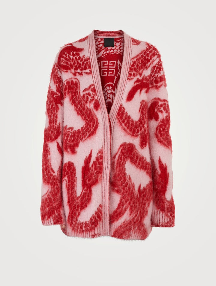GIVENCHY MOHAIR BLEND OVERSIZED CARDIGAN