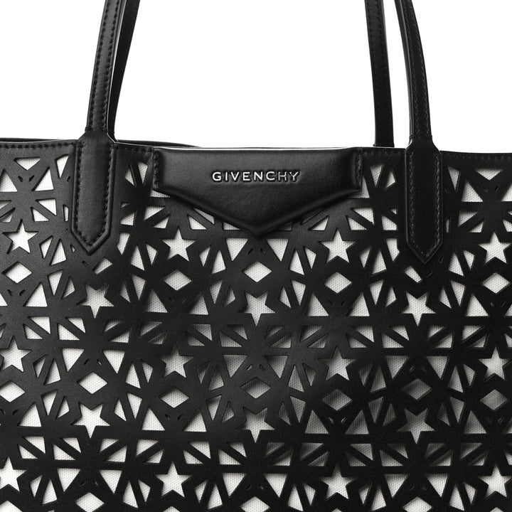 GIVENCHY PERFORATED LEATHER LARGE STAR ANTIGONA TOTE BAG