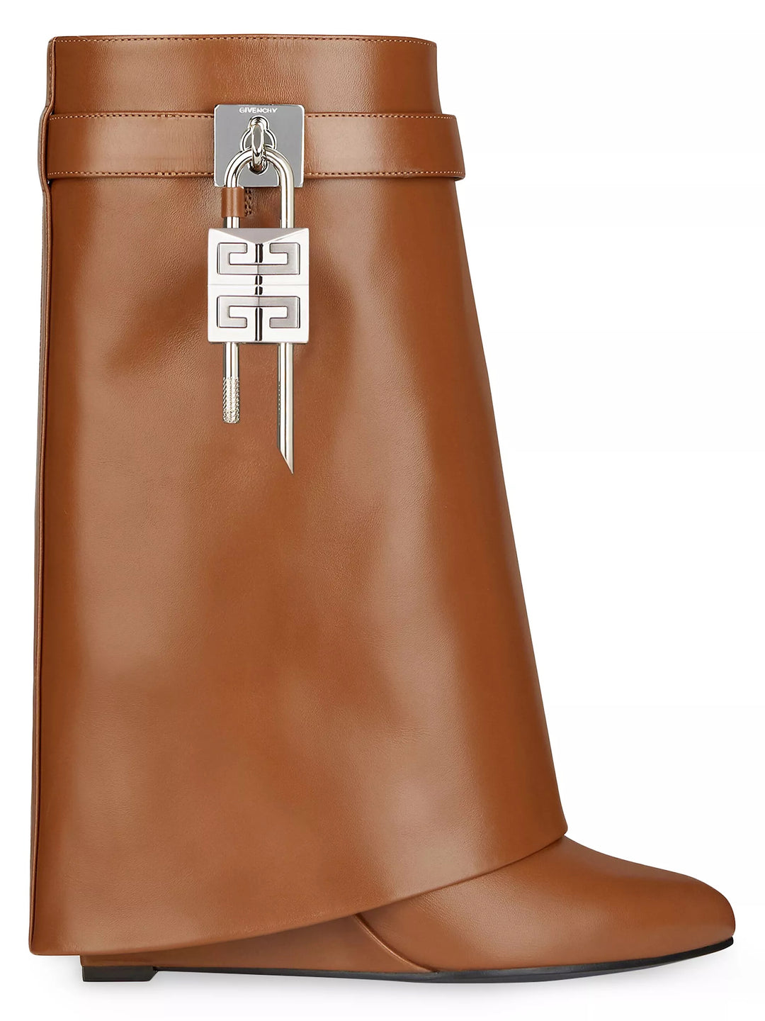 GIVENCHY SHARK LOCK LEATHER BOOTS