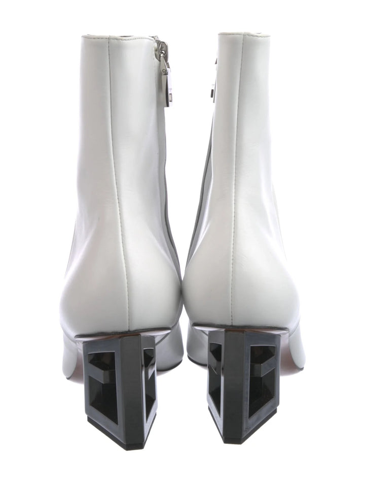 GIVENCHY TRIANGLE HEEL LEATHER BOOTS