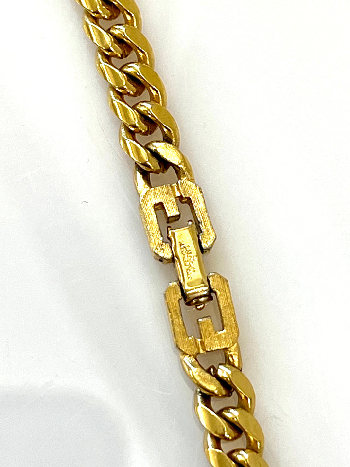 GIVENCHY VINTAGE CRYSTALS CABOCHON NECKLACE
