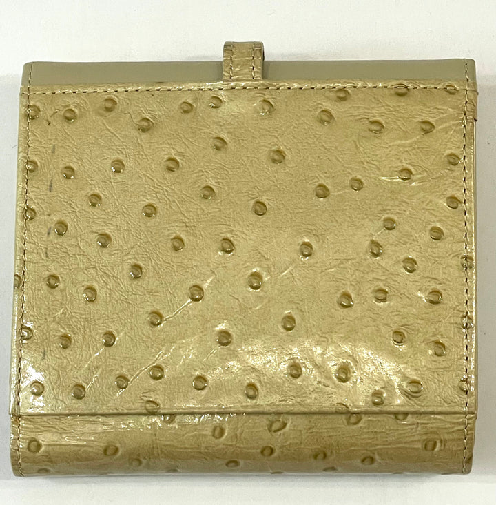 GIVENCHY VINTAGE OSTRICH LEATHER BI-FOLD WALLET