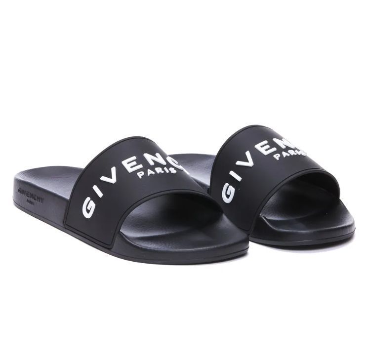 GIVENCHY EMBOSSED LOGO SLIDES