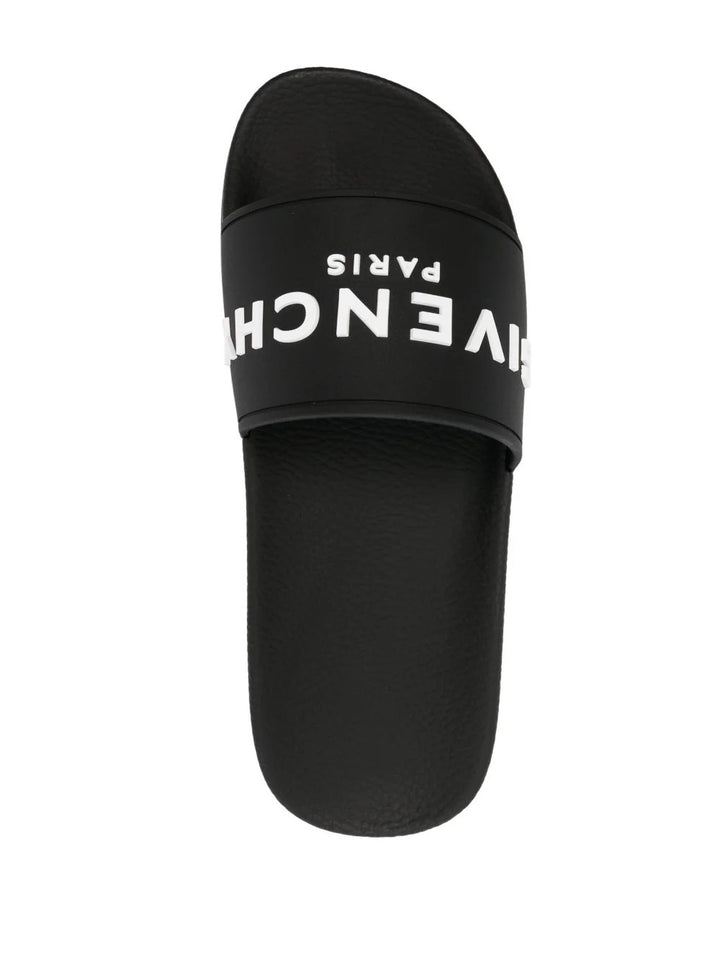 GIVENCHY EMBOSSED LOGO SLIDES