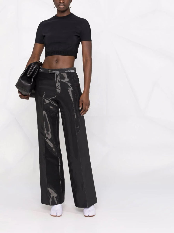 GIVENCHY LOGO UNDER BAND CROP TOP