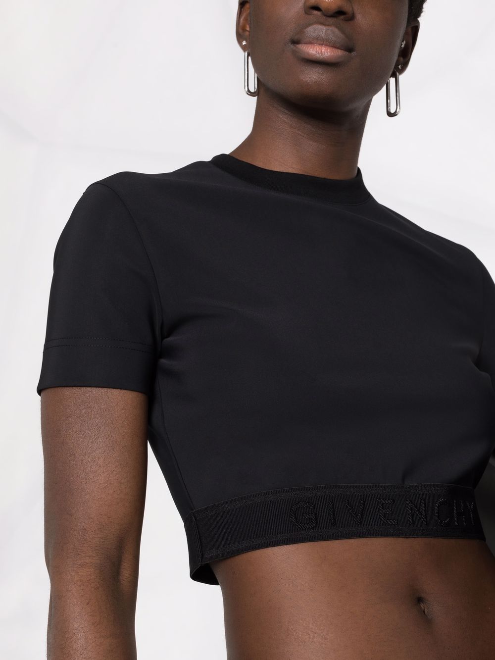GIVENCHY LOGO UNDER BAND CROP TOP