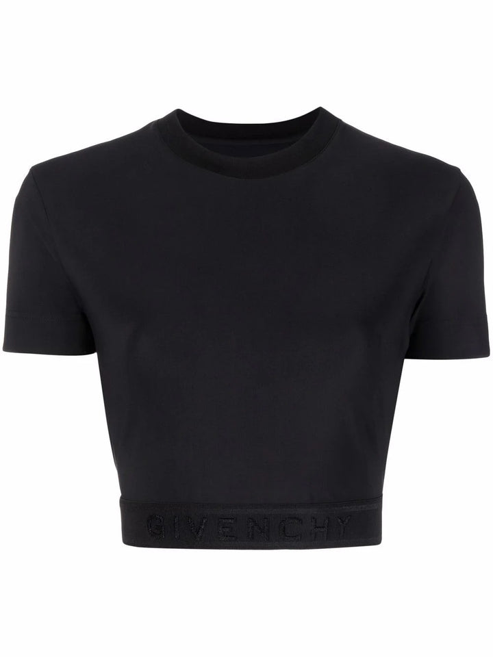 GIVENCHY LOGO UNDER BAND CROP TOP