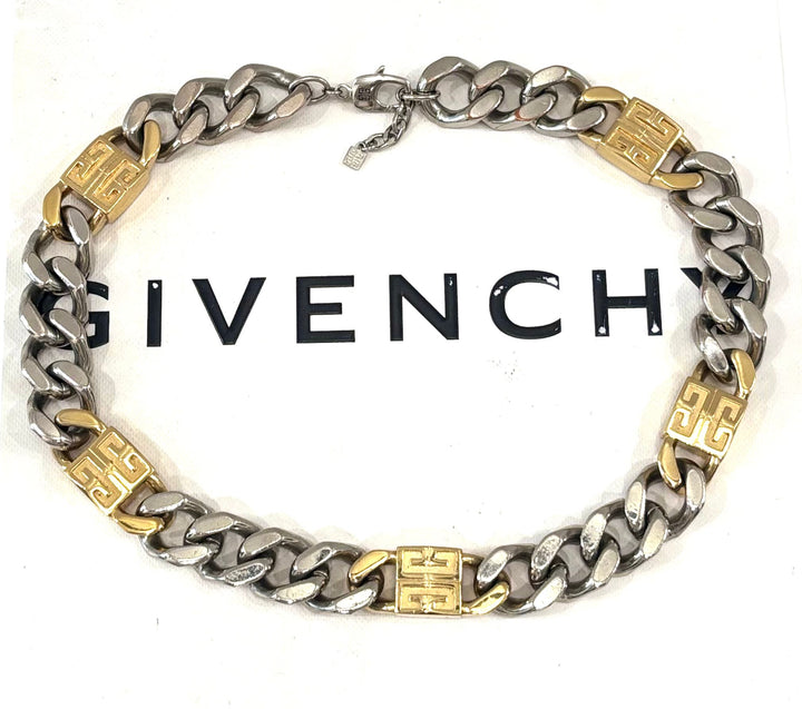 GIVENCHY 4G TWO-TONE LARGE CHAIN NECKLACE