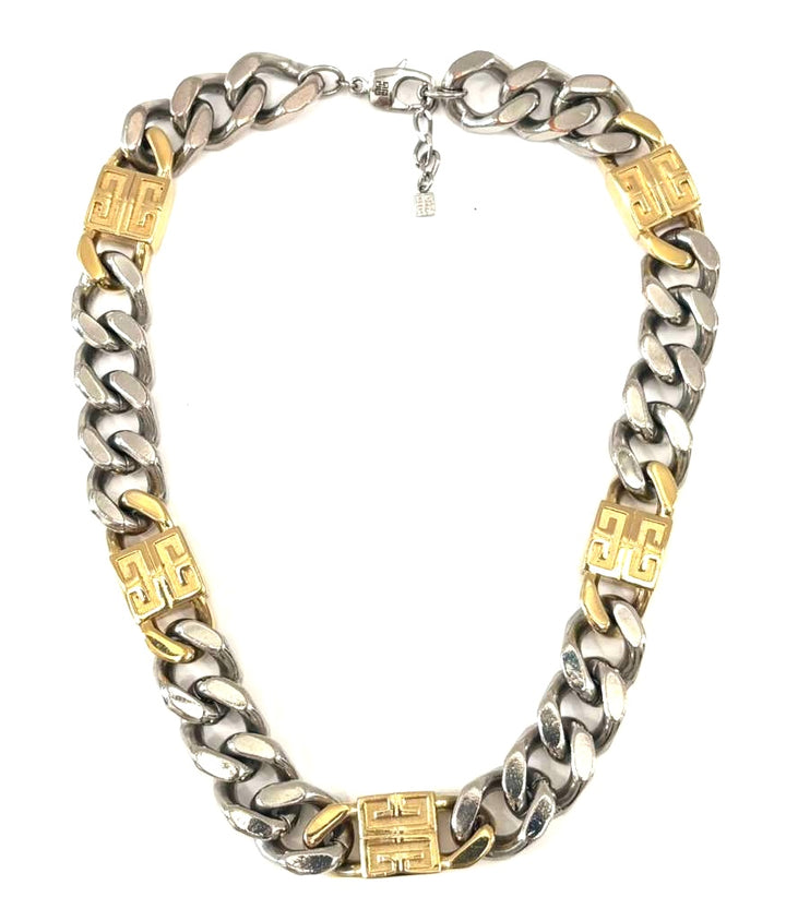 GIVENCHY 4G TWO-TONE LARGE CHAIN NECKLACE