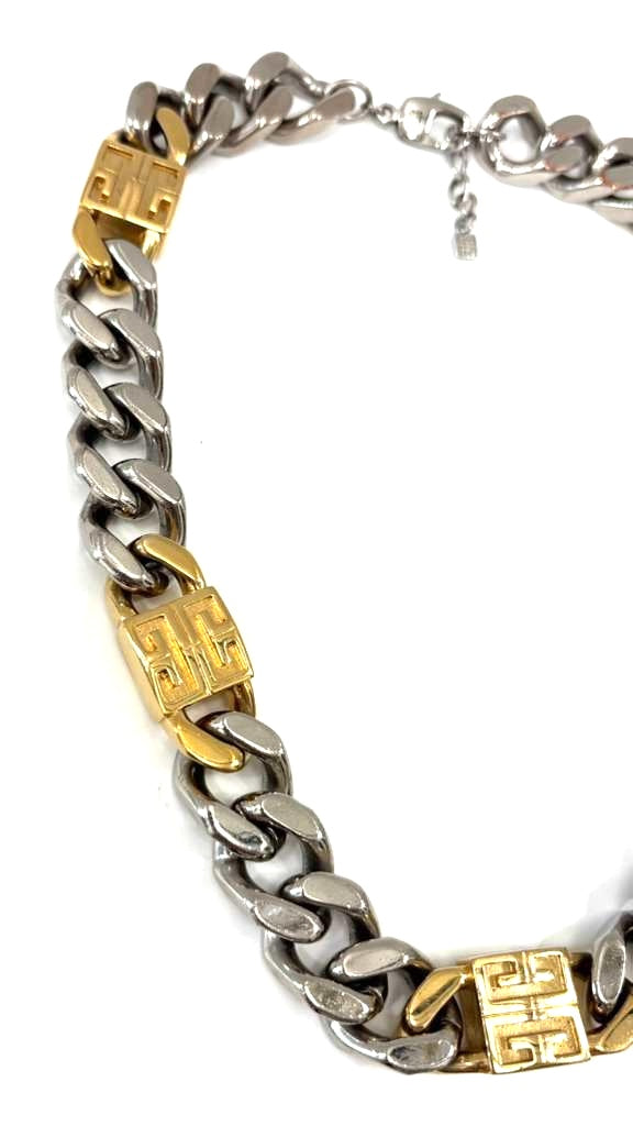 GIVENCHY 4G TWO-TONE LARGE CHAIN NECKLACE