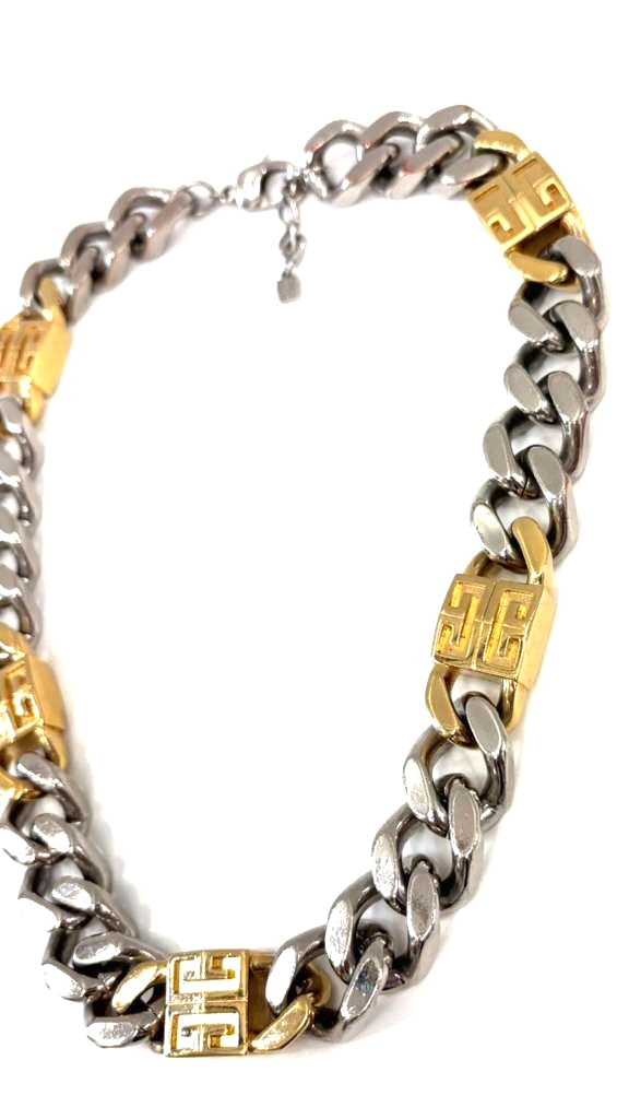 GIVENCHY 4G TWO-TONE LARGE CHAIN NECKLACE