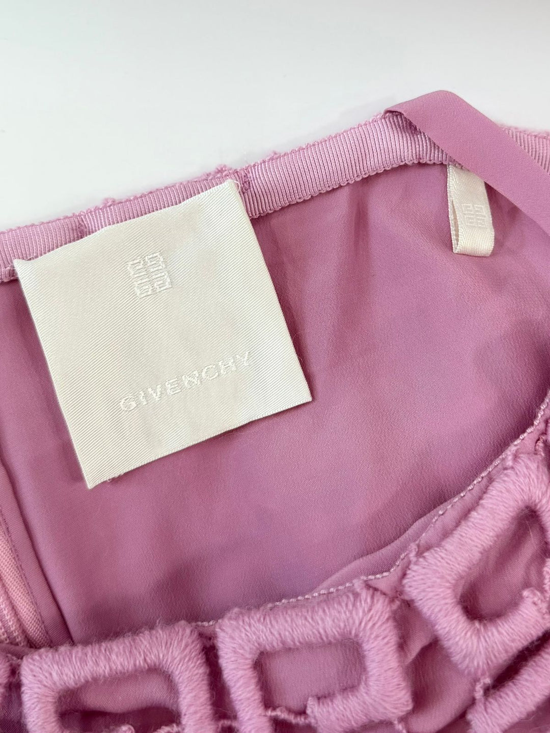 GIVENCHY 4G GUIPURE EMBROIDERED GEOMETRIC CAMISOLE TOP
