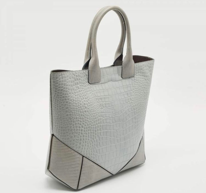 GIVENCHY LIMITED EDITION CROC &amp; LIZARD EMBOSSED LEATHER EASY TOTE BAG