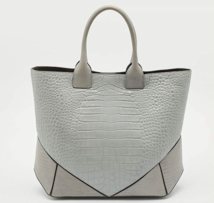 GIVENCHY LIMITED EDITION CROC &amp; LIZARD EMBOSSED LEATHER EASY TOTE BAG