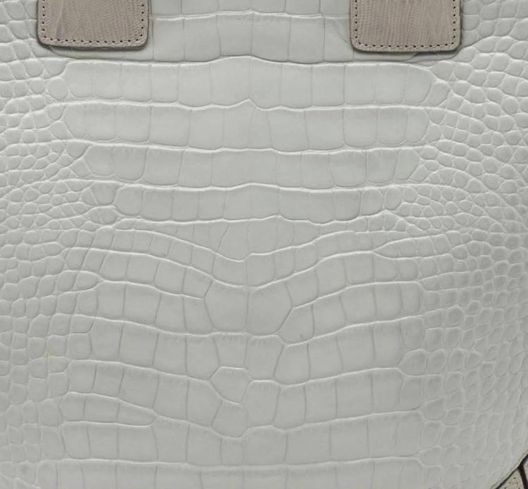 GIVENCHY LIMITED EDITION CROC &amp; LIZARD EMBOSSED LEATHER EASY TOTE BAG