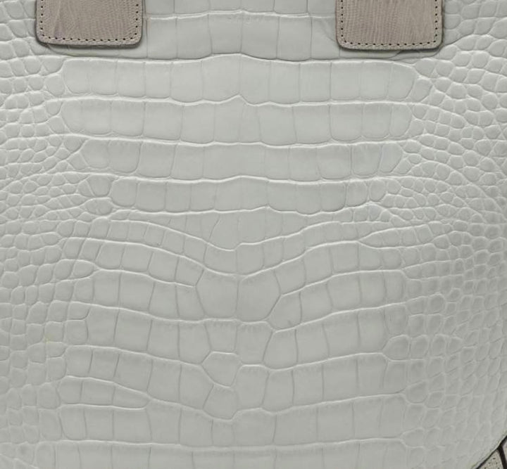 GIVENCHY LIMITED EDITION CROC &amp; LIZARD EMBOSSED LEATHER EASY TOTE BAG