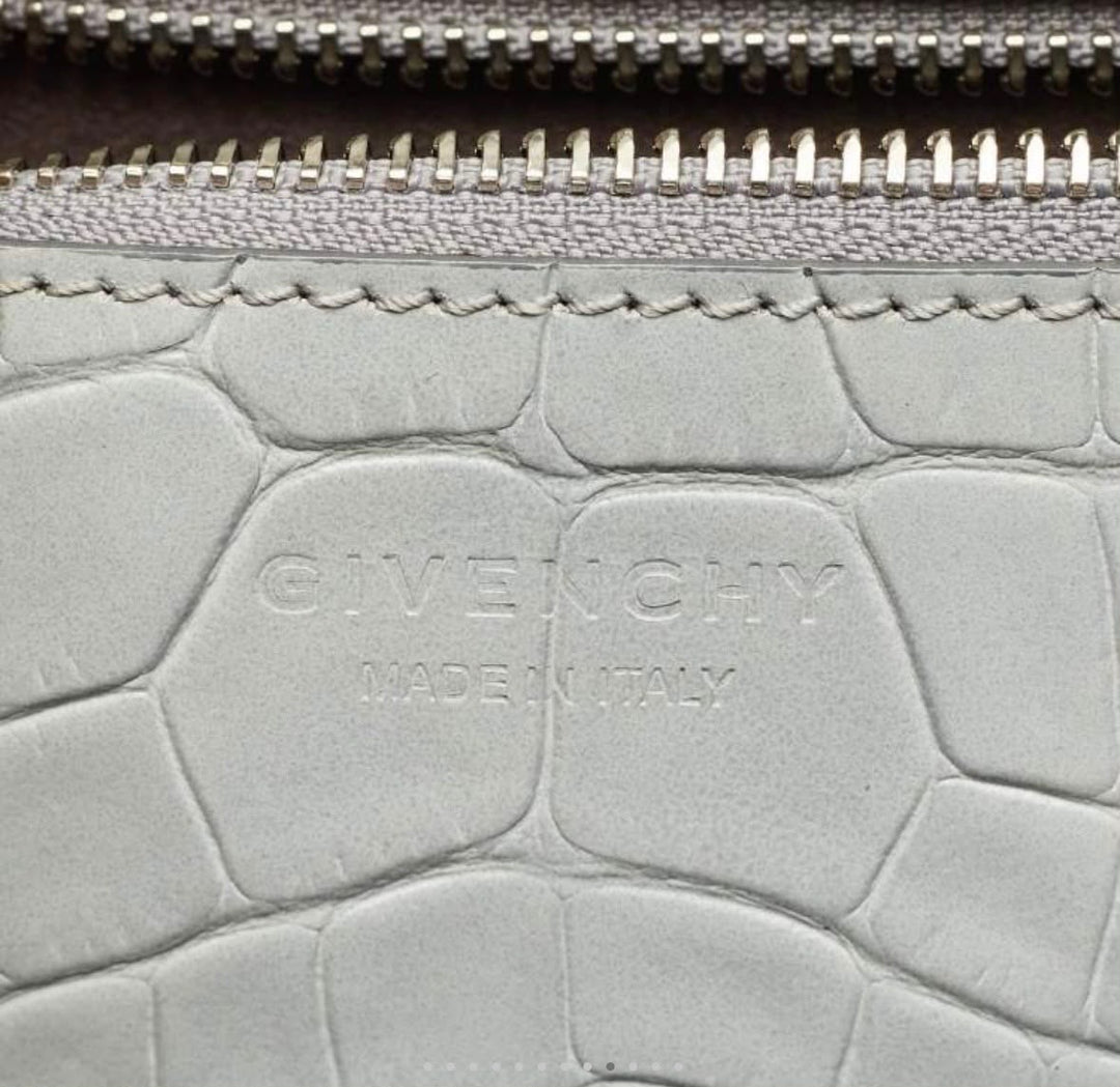 GIVENCHY LIMITED EDITION CROC &amp; LIZARD EMBOSSED LEATHER EASY TOTE BAG