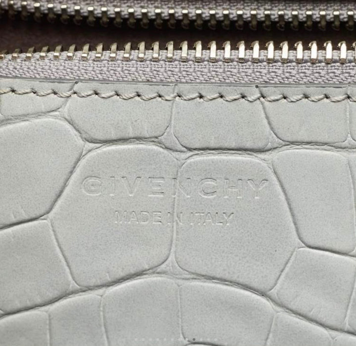 GIVENCHY LIMITED EDITION CROC &amp; LIZARD EMBOSSED LEATHER EASY TOTE BAG