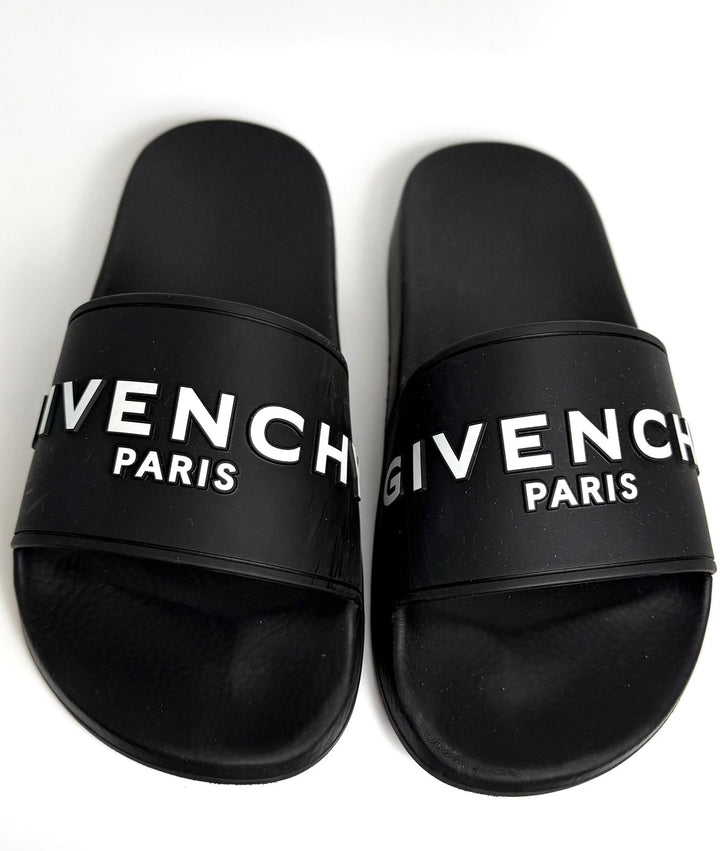 GIVENCHY LOGO EMBOSSED POOL SLIDES