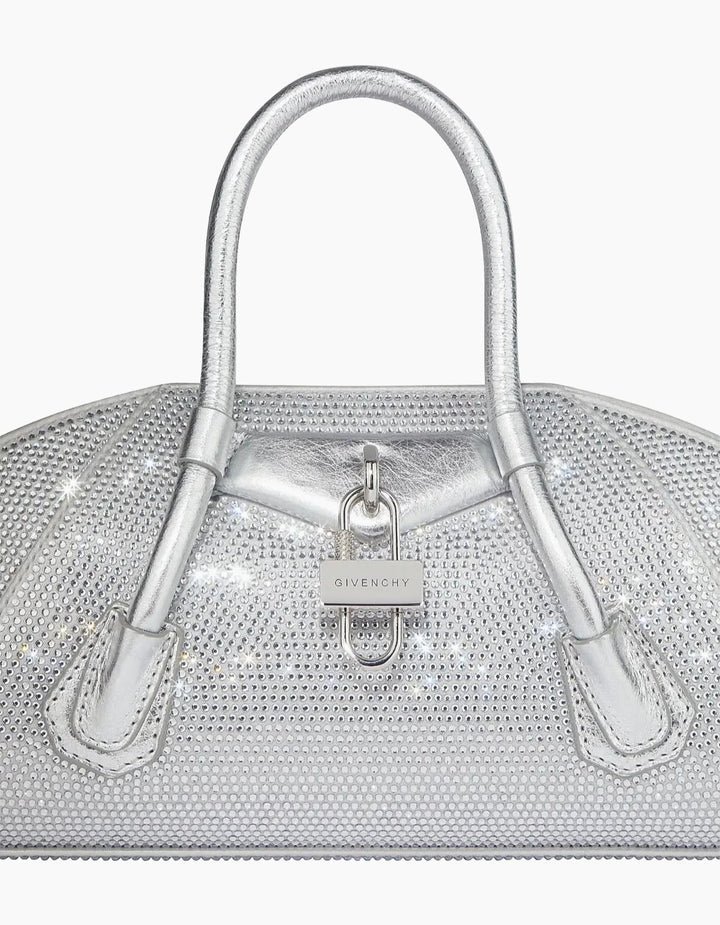 GIVENCHY MINI ANTIGONA STRETCH SATIN &amp; STRASS BAG