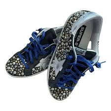 GOLDEN GOOSE RARE LIMITED EDITION STUDDED SUPER STAR SNEAKERS