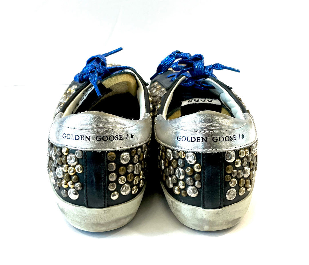 GOLDEN GOOSE RARE LIMITED EDITION STUDDED SUPER STAR SNEAKERS