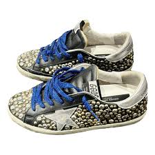 GOLDEN GOOSE RARE LIMITED EDITION STUDDED SUPER STAR SNEAKERS