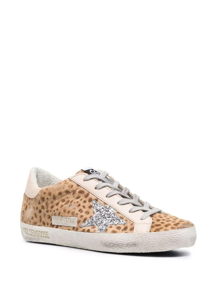 GOLDEN GOOSE SUPERSTAR GIRAFFE HORSY GLITTER SNEAKERS