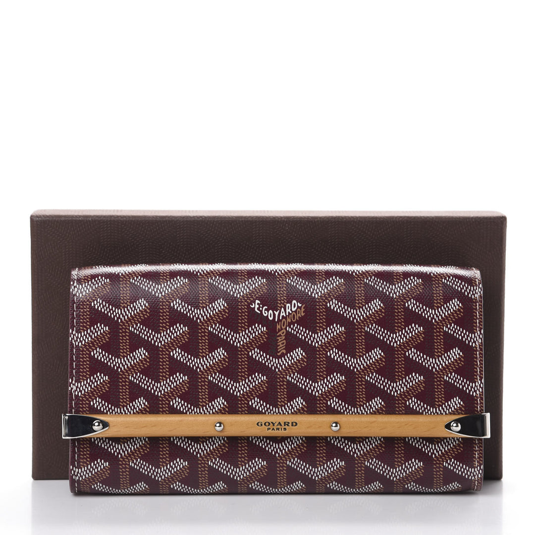 GOYARD GOYARDINE MONTE CARLO BOISE PM CLUTCH WITH SHOULDER STRAP