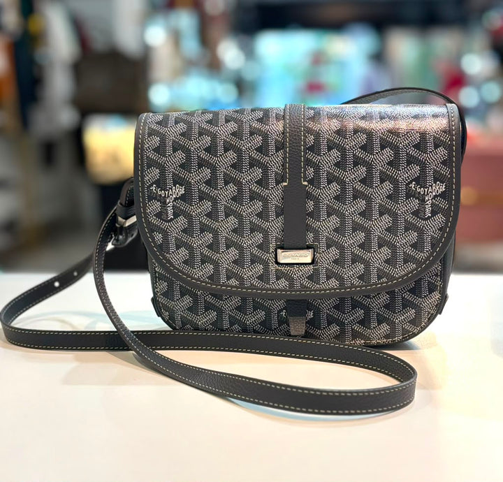 GOYARD GOYARDINE BELVEDERE II PM MESSENGER BAG
