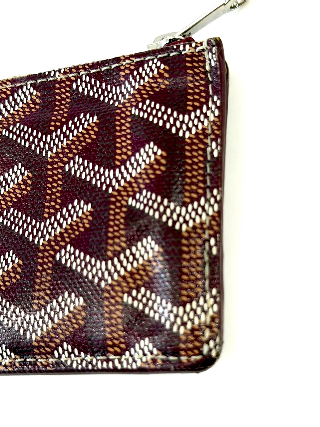 GOYARD GOYARDINE BOURBON ZIPPED CARD HOLDER