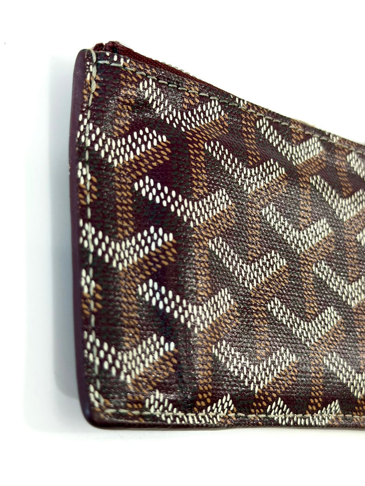 GOYARD GOYARDINE BOURBON ZIPPED CARD HOLDER