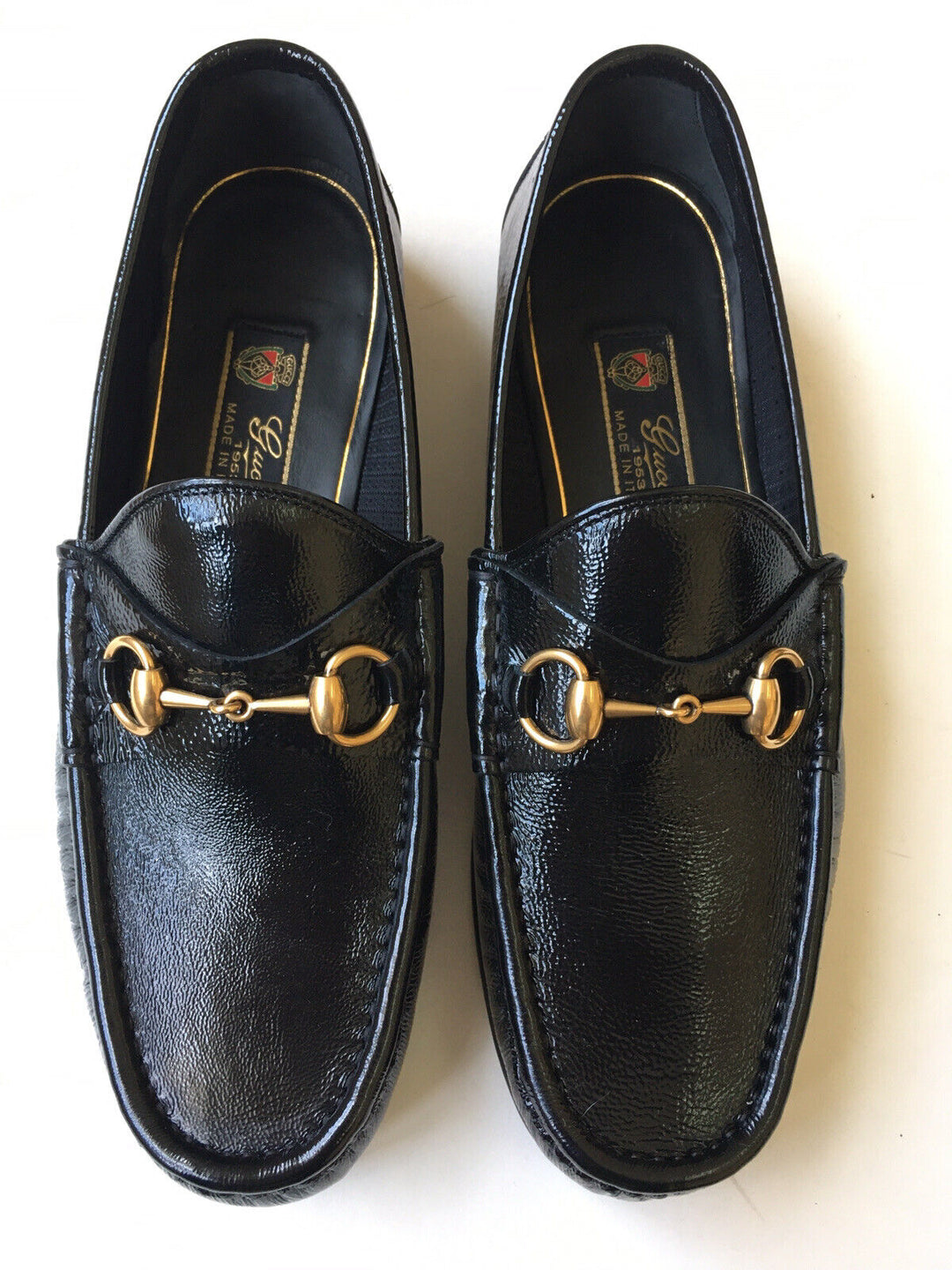 GUCCI 1953 HORSEBIT PATENT LEATHER LOAFERS