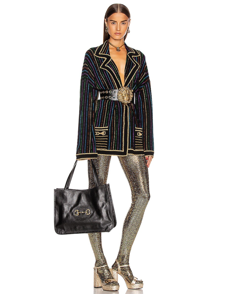 GUCCI 1955 MEDIUM HORSEBIT LEATHER TOTE BAG
