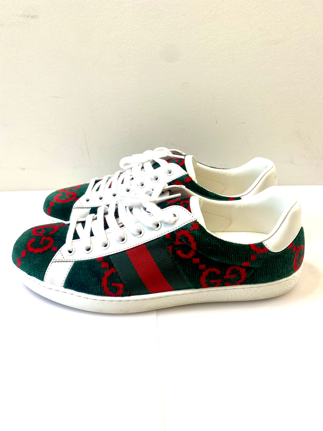 GUCCI ACE GG TERRY CLOTH WEB SNEAKERS – Caroline's Fashion