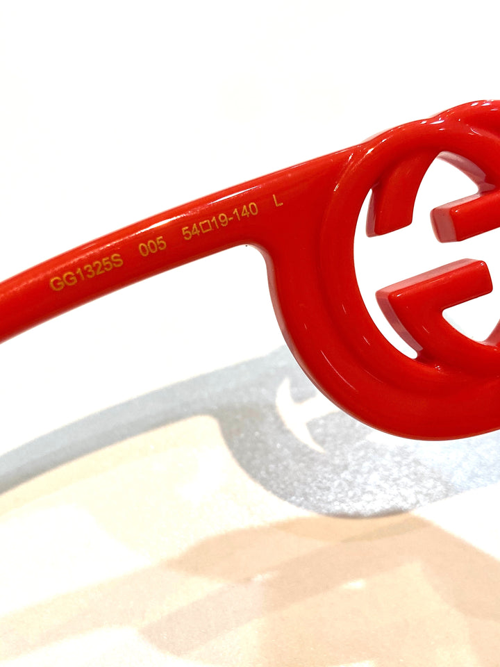 GUCCI GG ACETATE CHAISE RECTANGULAR FRAME SUNGLASSES