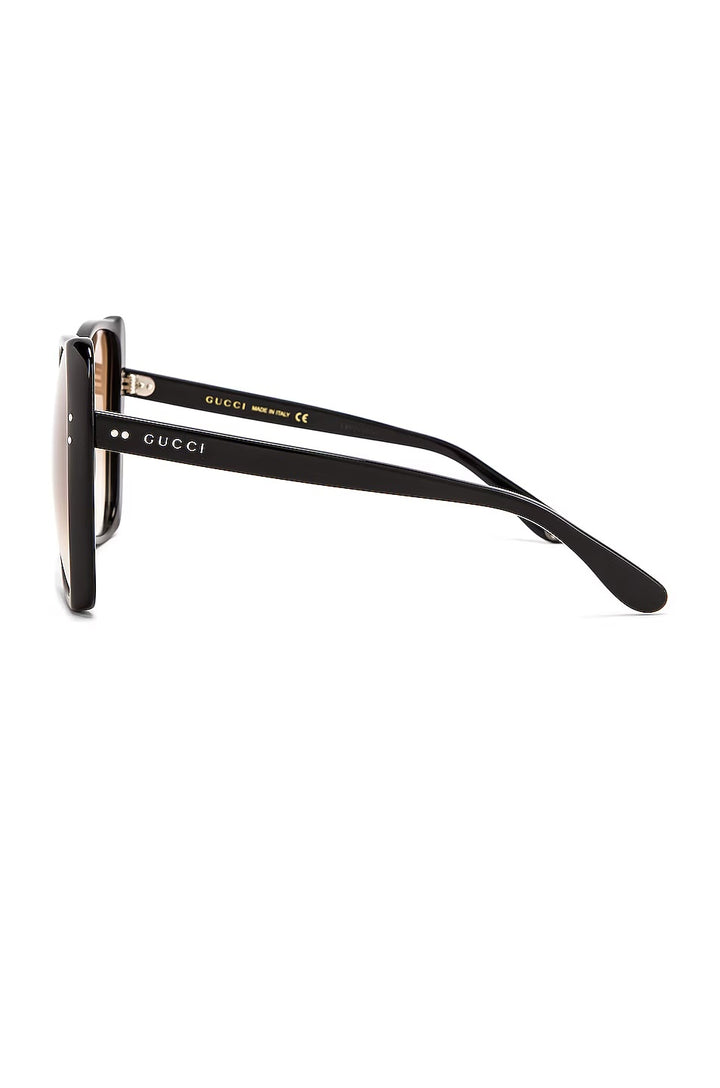 GUCCI ACETATE OVERSIZE SQUARE FRAME SUNGLASSES
