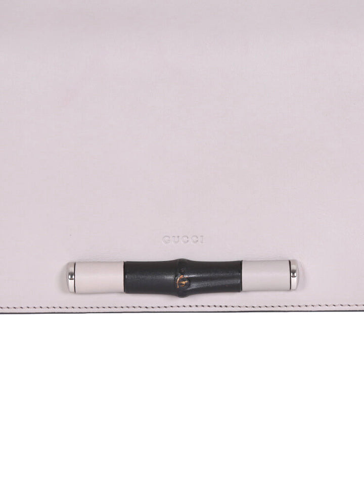 GUCCI BAMBOO LEATHER CLUTCH BAG