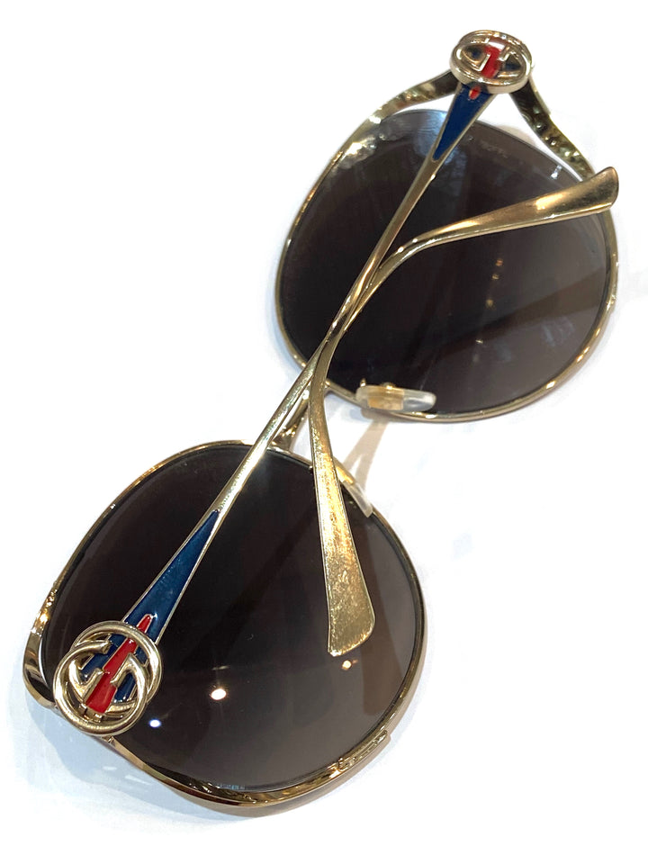 GUCCI BUTTERFLY WEB SUNGLASSES