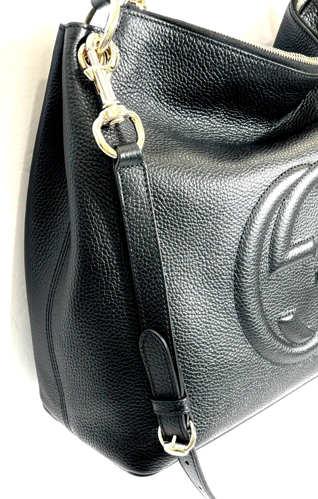 GUCCI CALFSKIN LEATHER LARGE SOHO HOBO BAG
