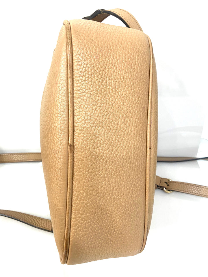 GUCCI SOHO CALFSKIN LEATHER  DISCO BAG-HS