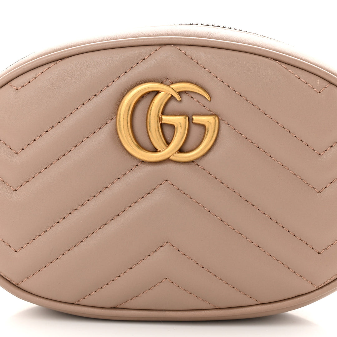 GUCCI CALFSKIN GG MARMONT MATELASSE BELT BAG