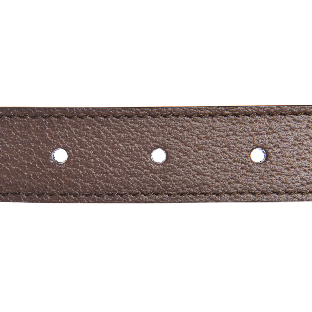 GUCCI CALFSKIN LEATHER TORCHON DOUBLE G BELT